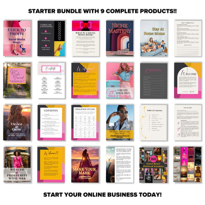 Starter Bundle: Nine Products to Jumpstart Your Business